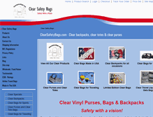 Tablet Screenshot of clearsafetybags.com
